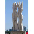 Modern garden decoration art craft natural marble abstract garden sculptures for sale